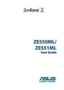 Asus Zenfone ze manual. Tablet Instructions.
